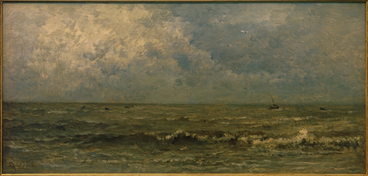 La mer, temps gris tekijältä Charles Francois Daubigny