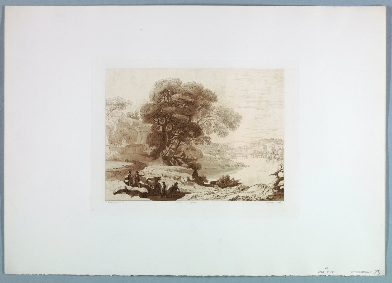 Maisema (Claude Lorrainin mukaan) tekijältä Charles Francois Daubigny