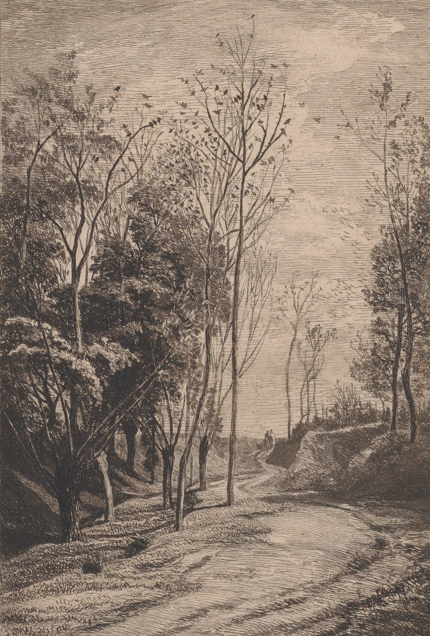 Little Birds, 1850. tekijältä Charles Francois Daubigny