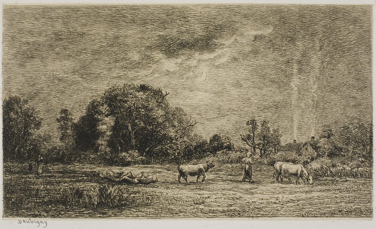 Kuunnousu tekijältä Charles Francois Daubigny