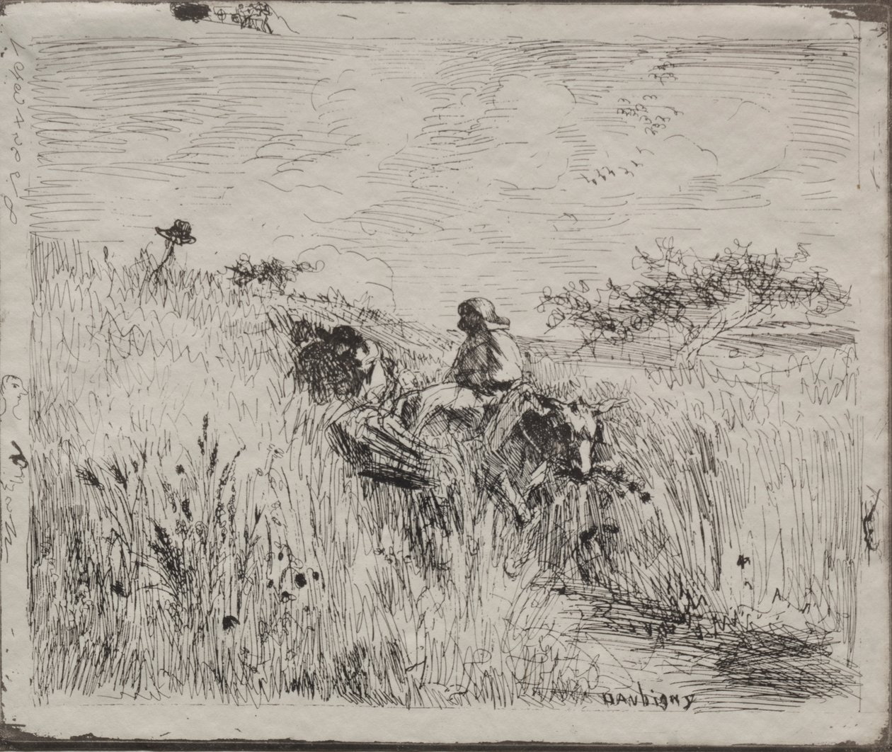 Polku viljapellon läpi tekijältä Charles Francois Daubigny