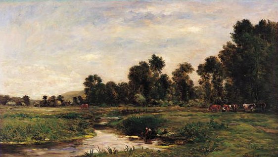 Arquesin laakso, Seine-Maritime tekijältä Charles Francois Daubigny