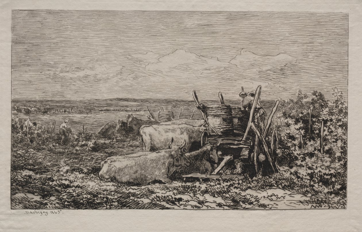La Verema del Raïm tekijältä Charles Francois Daubigny