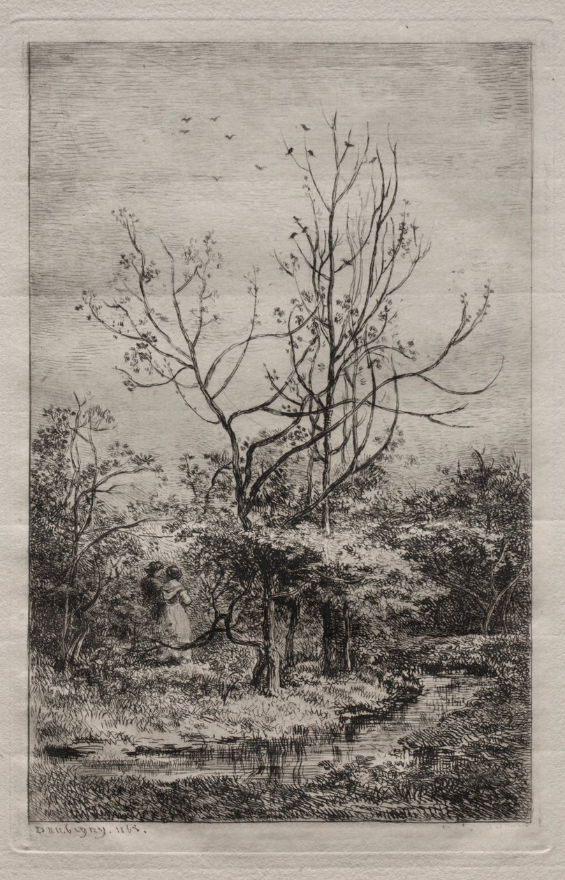 Orchard, 1868. tekijältä Charles Francois Daubigny