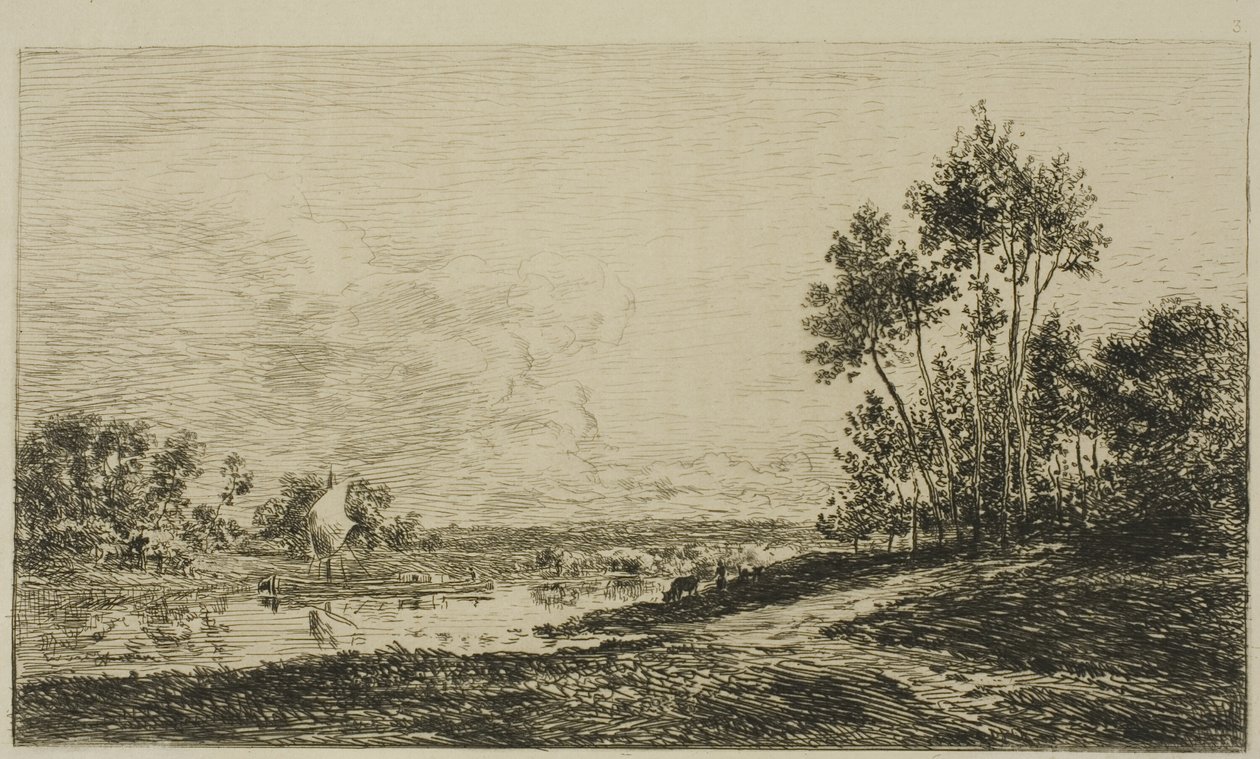 Seine Port Maurinissa tekijältä Charles Francois Daubigny