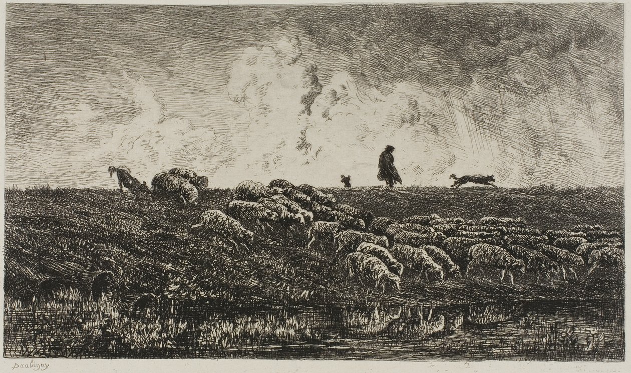 Suihku tekijältä Charles Francois Daubigny