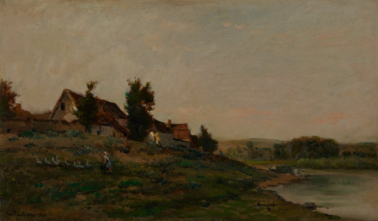Le Chaumière tekijältä Charles Francois Daubigny