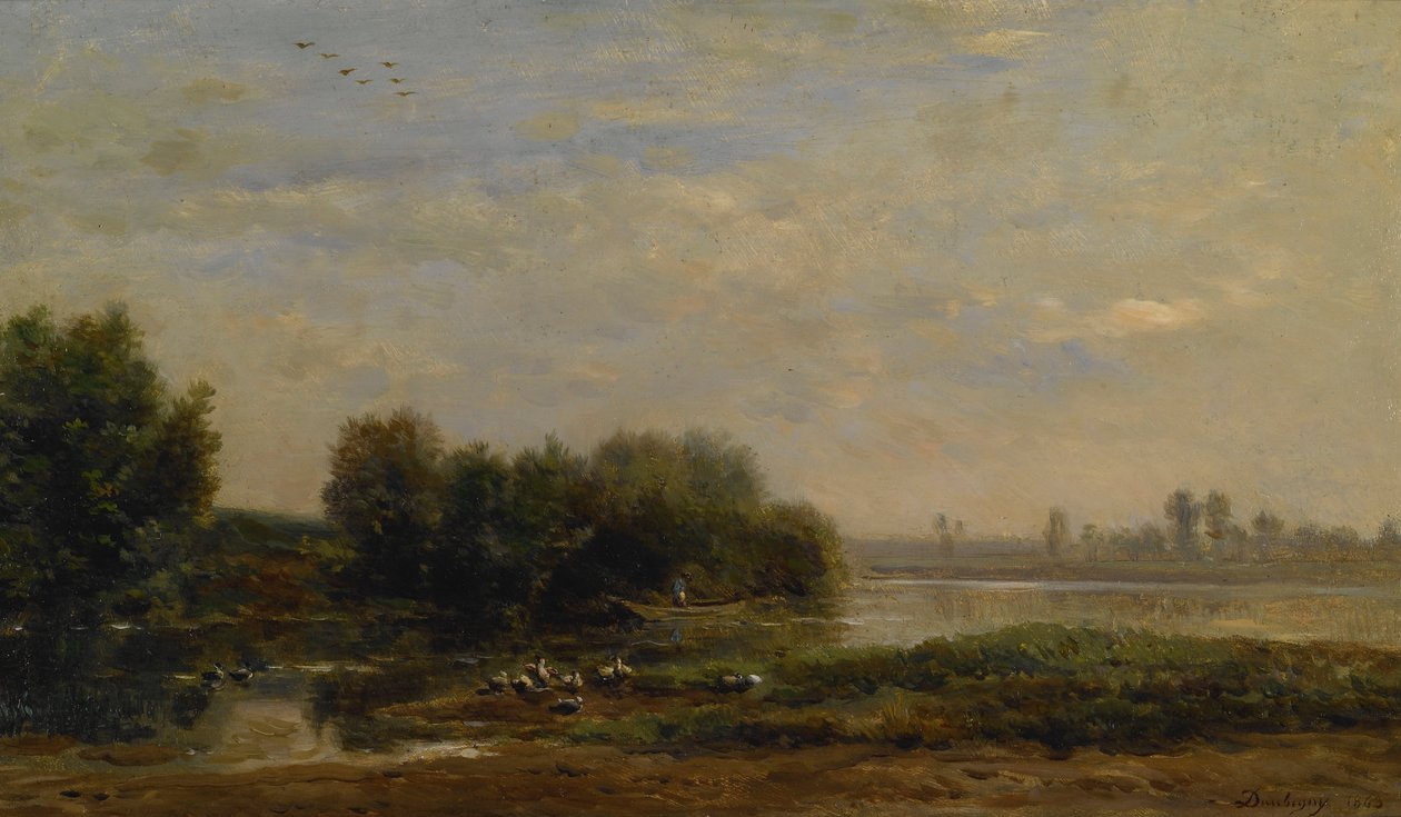 Oise-joella tekijältä Charles Francois Daubigny