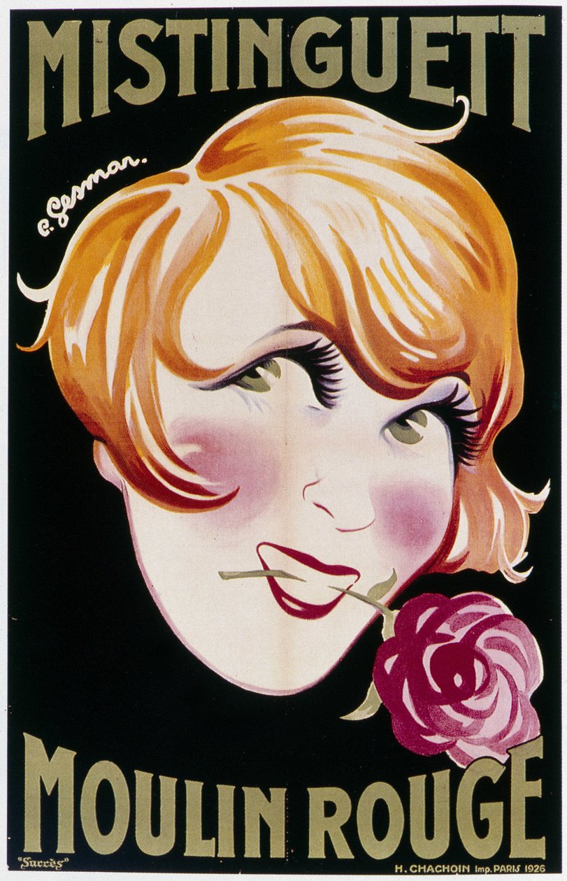 Mistinguett (Mistinguette) Moulin Rougessa tekijältä Charles Gesmar