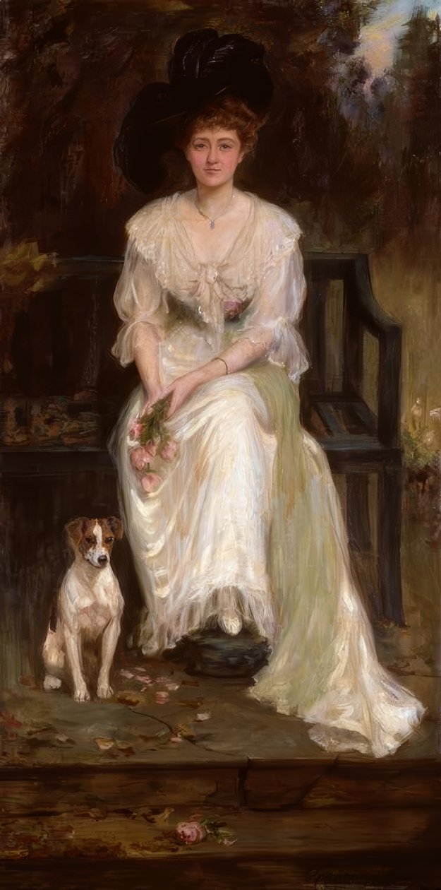 C.G.Anderson, rouva Irene Watts / Gemälde tekijältä Charles Goldsborough Anderson
