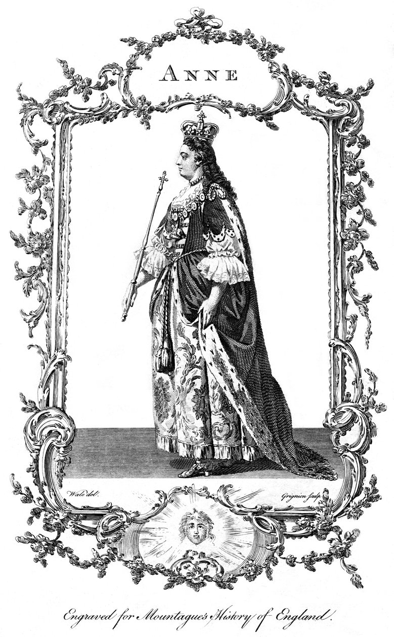 Kuningatar Anna 1665-1714. tekijältä Charles Grignion