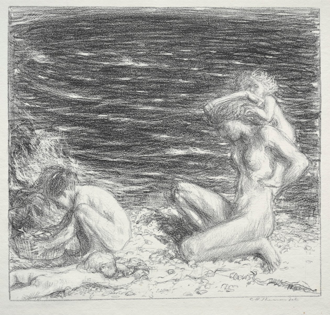 Meri ja tuuli, 1894. tekijältä Charles Haslewood Shannon