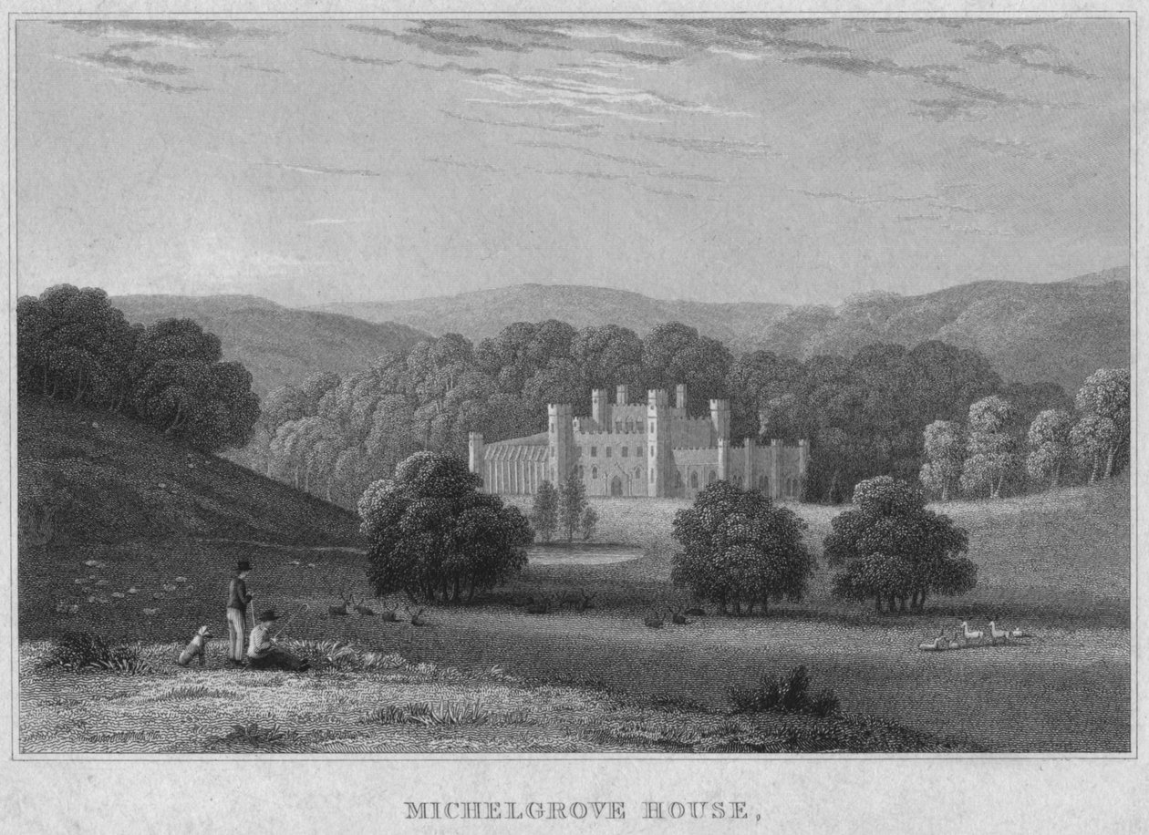 Michelgrove House, 1800-luvun alku. tekijältä Charles John Smith
