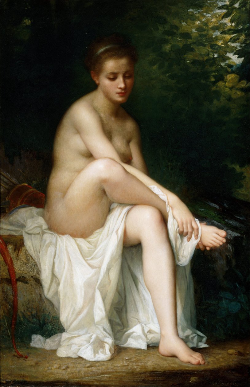 Nymfi Ismene, 1878 tekijältä Charles Landelle