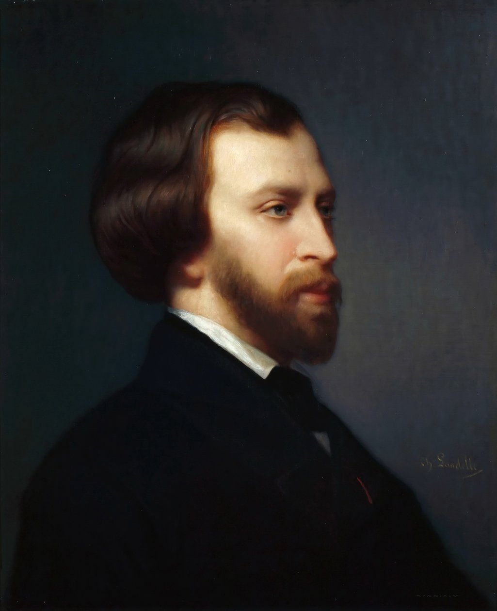 Alfred de Mussetin muotokuva 1810-1857 tekijältä Charles Landelle
