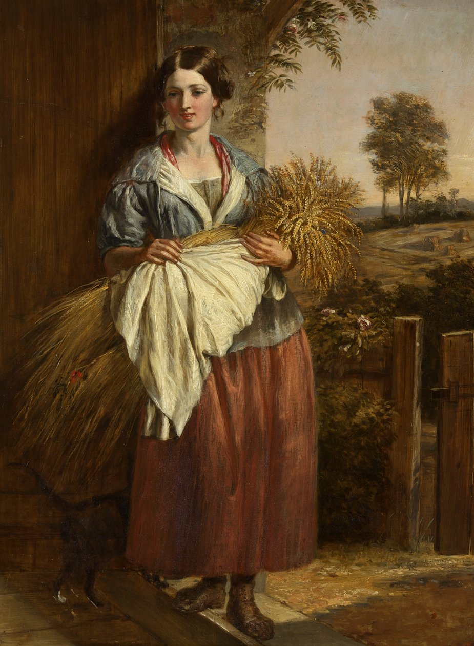 Gleaner (öljy paneelissa) tekijältä Charles Landseer