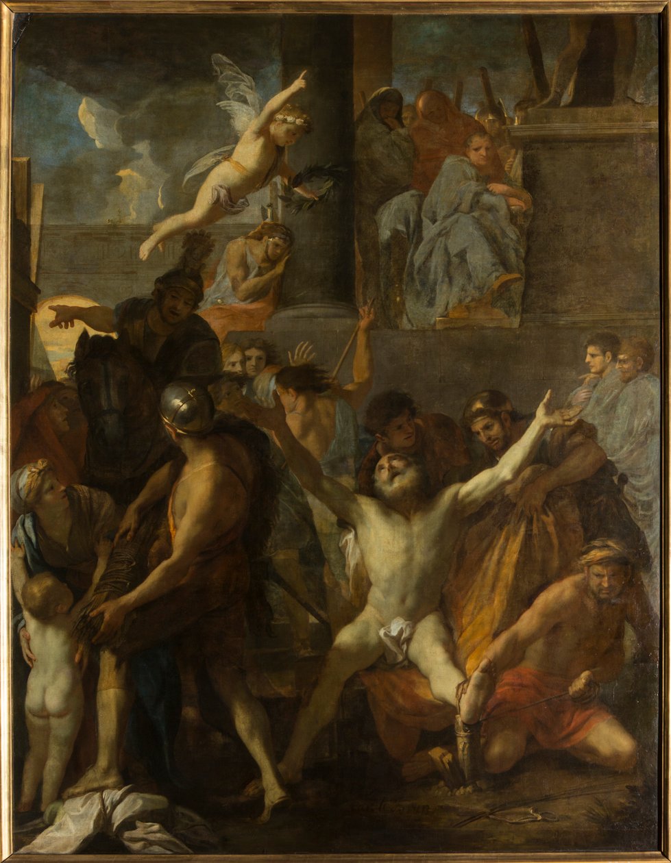 Pyhän Andreaksen ristiinnaulitseminen tekijältä Charles Le Brun