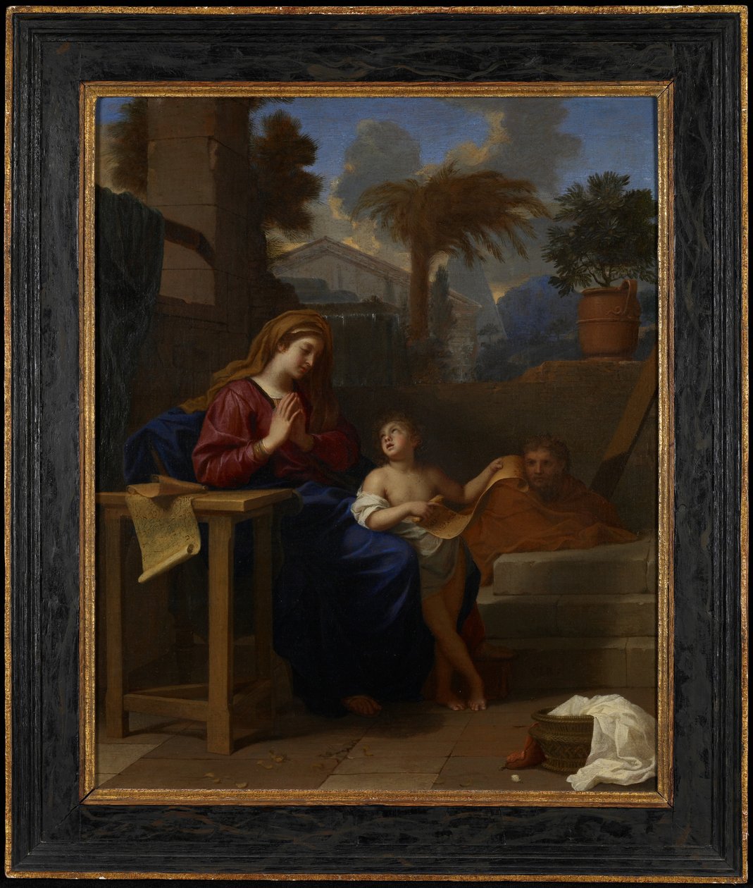 Pyhä perhe Egyptissä, noin 1660 tekijältä Charles Le Brun