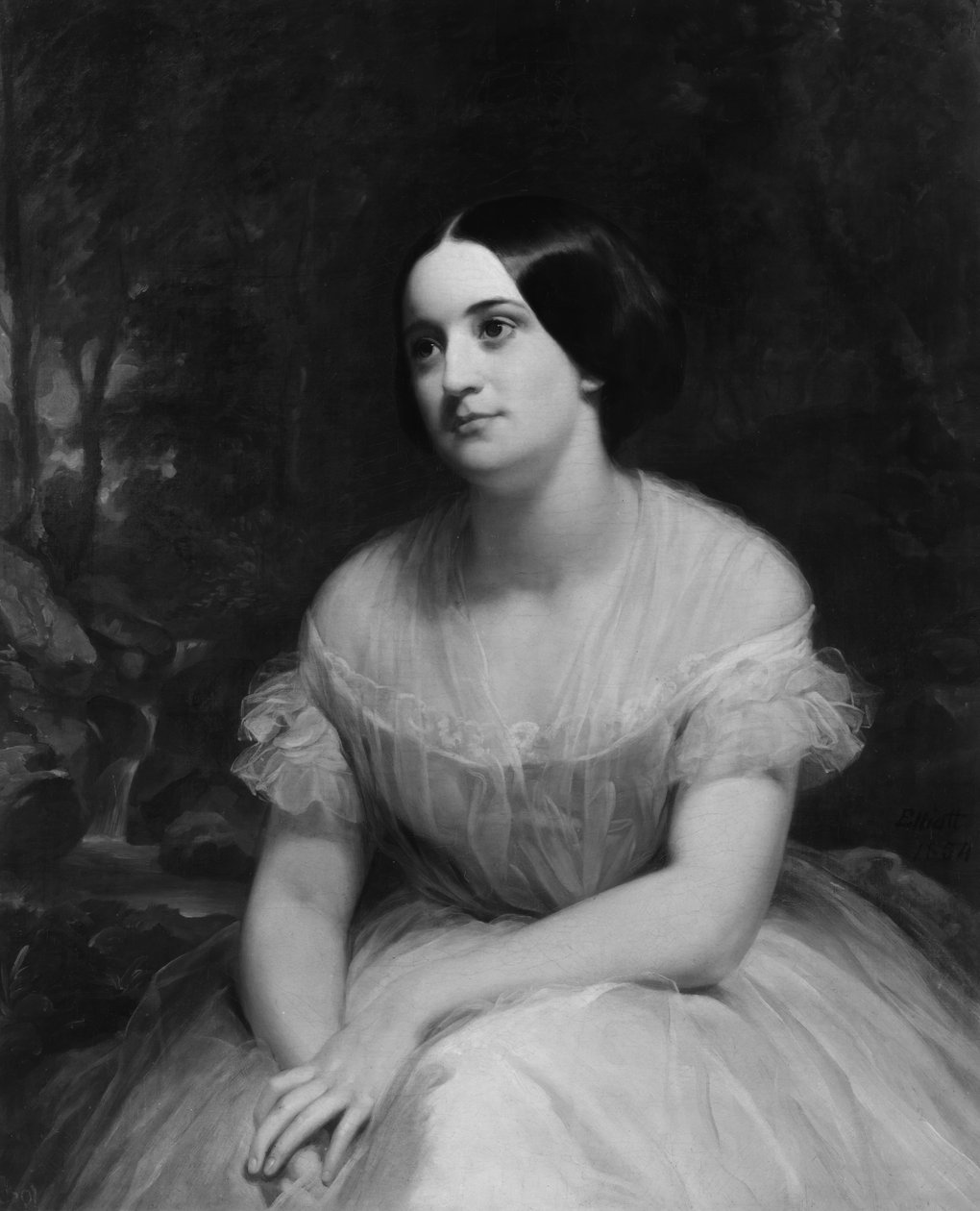 Rouva James Clinton Griswold, 1854. tekijältä Charles Loring Elliott