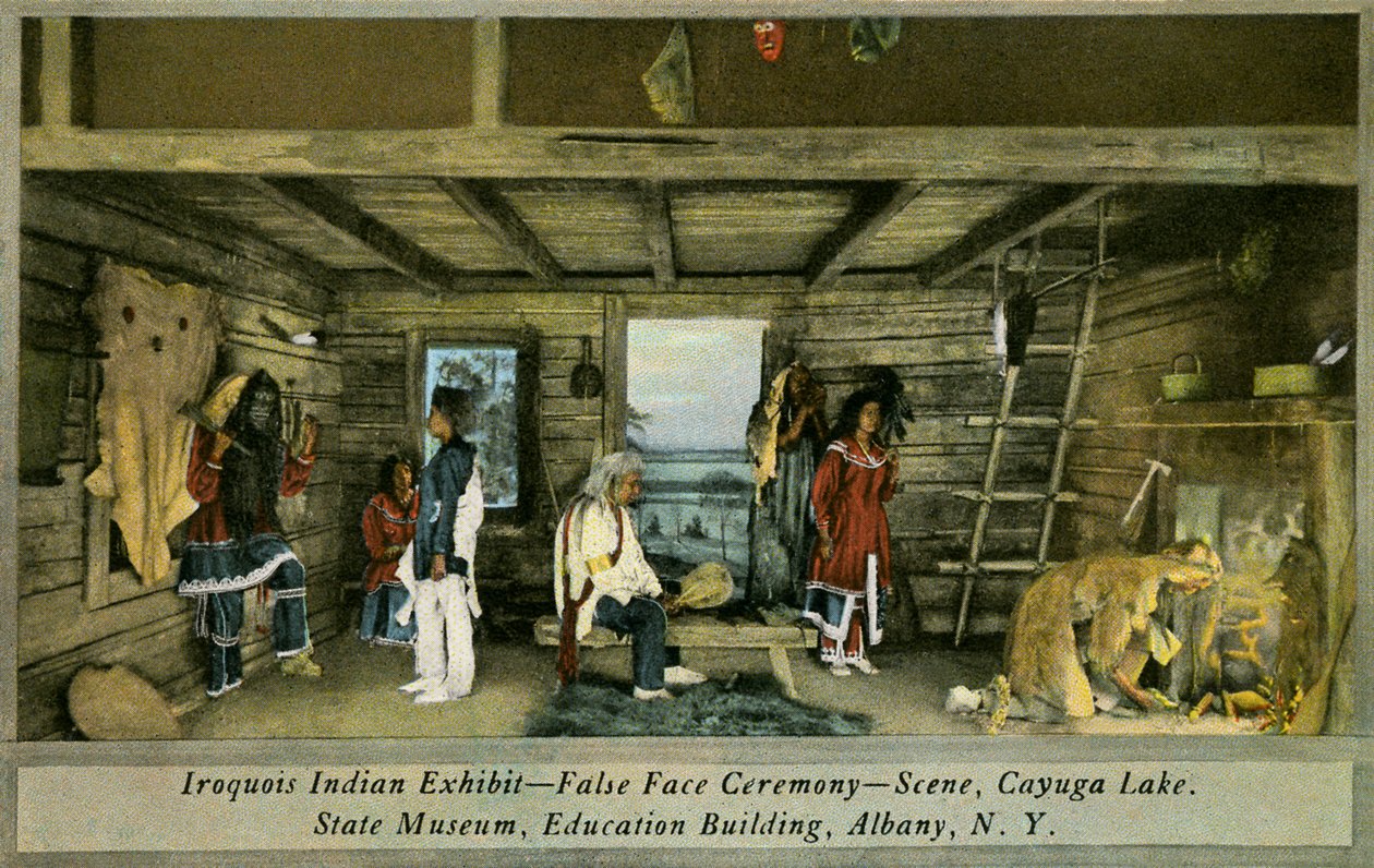 Iroquois Indian Exhibit, State Museum, Albany tekijältä Charles Marion Russell