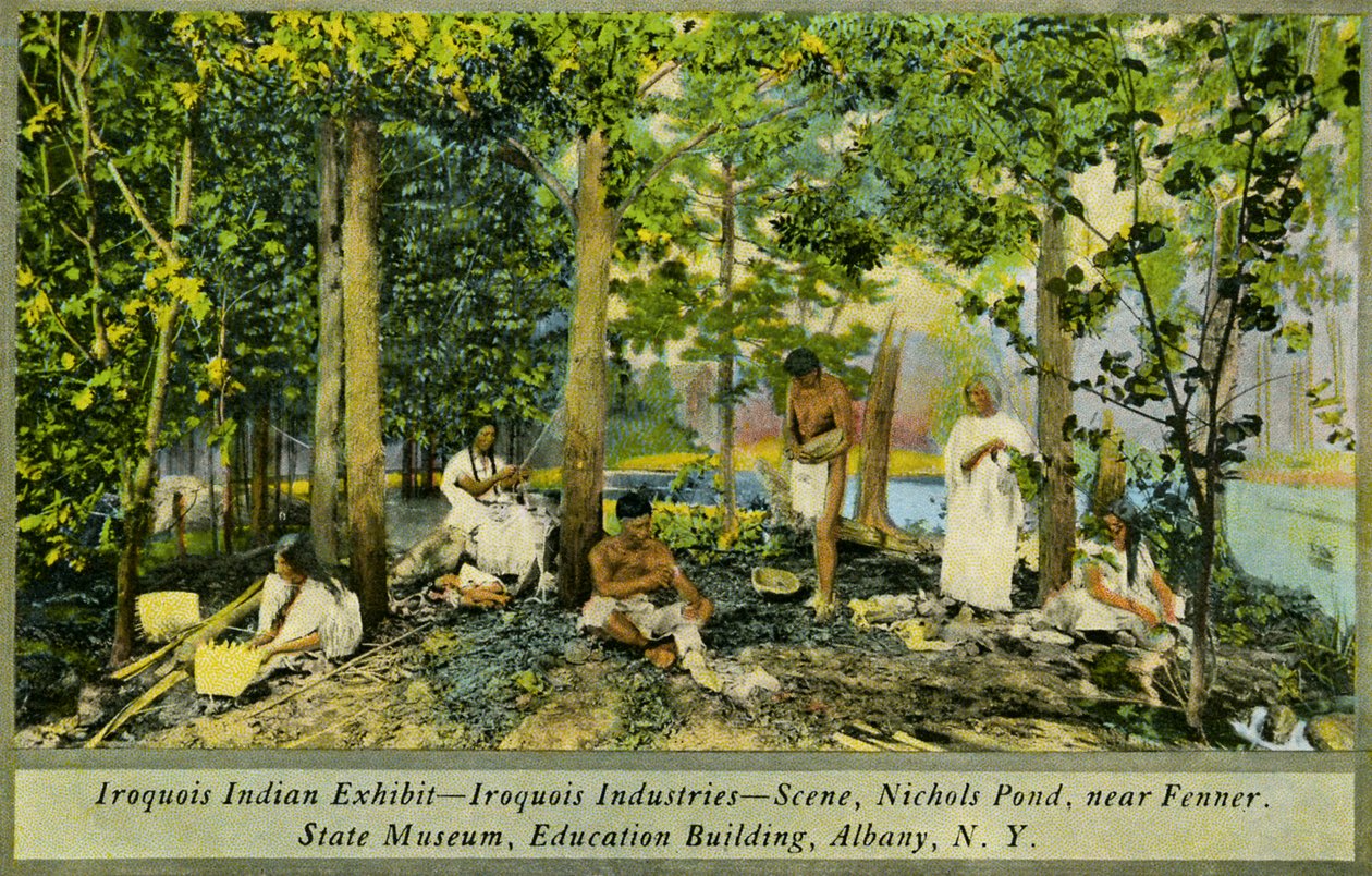 Iroquois Indian Exhibit, State Museum, Albany tekijältä Charles Marion Russell