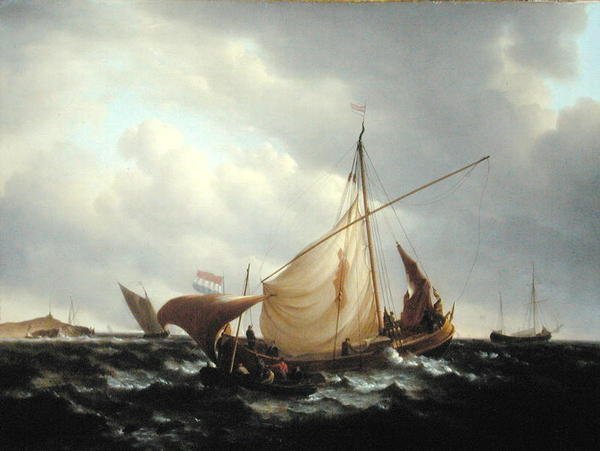 Hollantilainen vene merelle tekijältä Charles Martin Powell