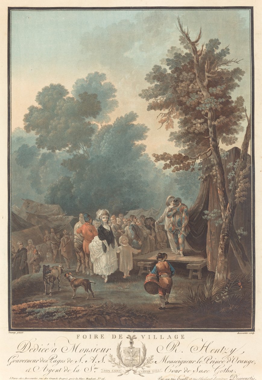 Kylämessut, 1788. tekijältä Charles Melchior Descourtis