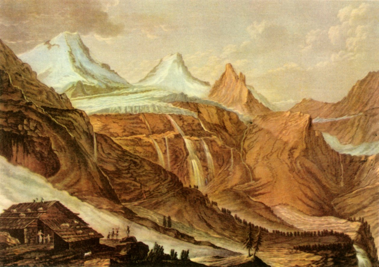Breit-Lauvisen näkymä, c1782-1785, 1946. tekijältä Charles Melchior Descourtis