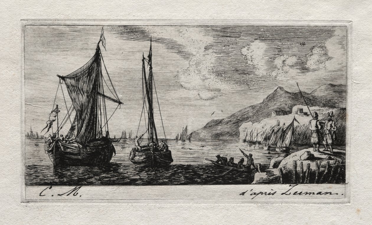 Calais - Huuhteluveneet tekijältä Charles Meryon