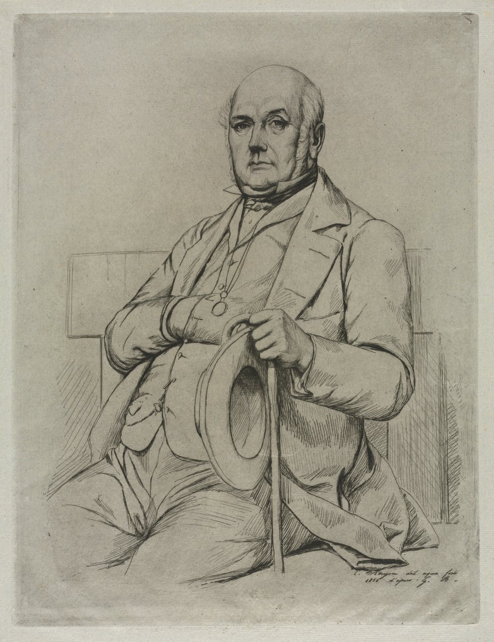 Casimir Le Conte, 1856. tekijältä Charles Meryon
