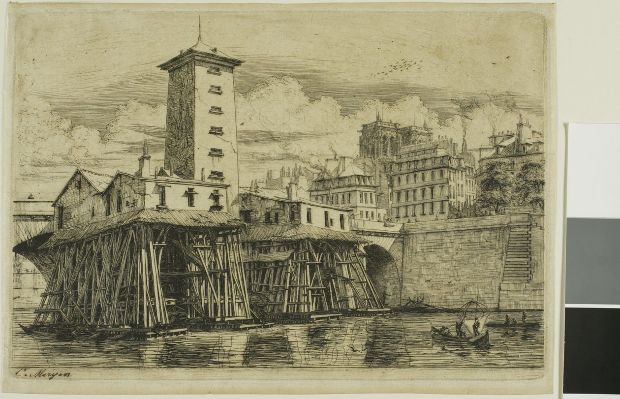 Notre-Dame Pumppu, Pariisi tekijältä Charles Meryon