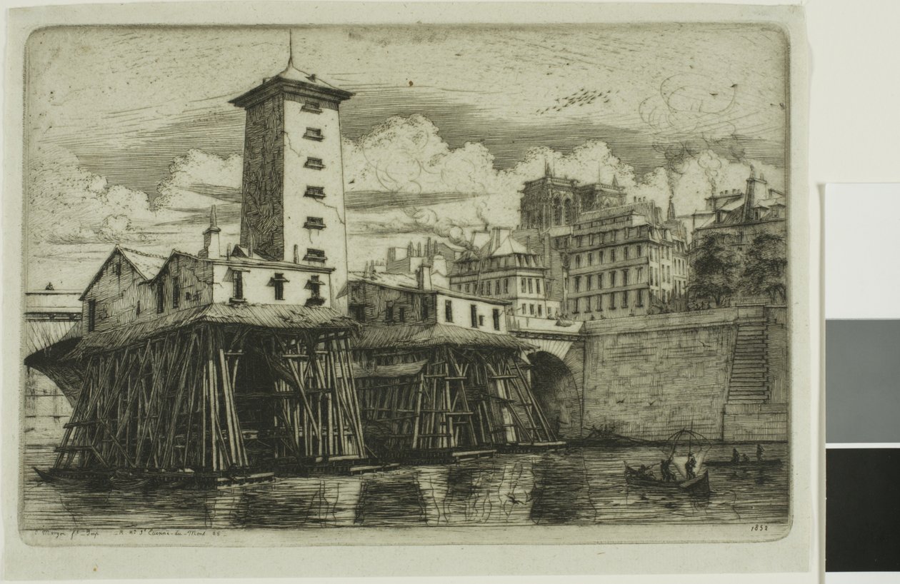 Notre-Dame Pumppu, Pariisi tekijältä Charles Meryon