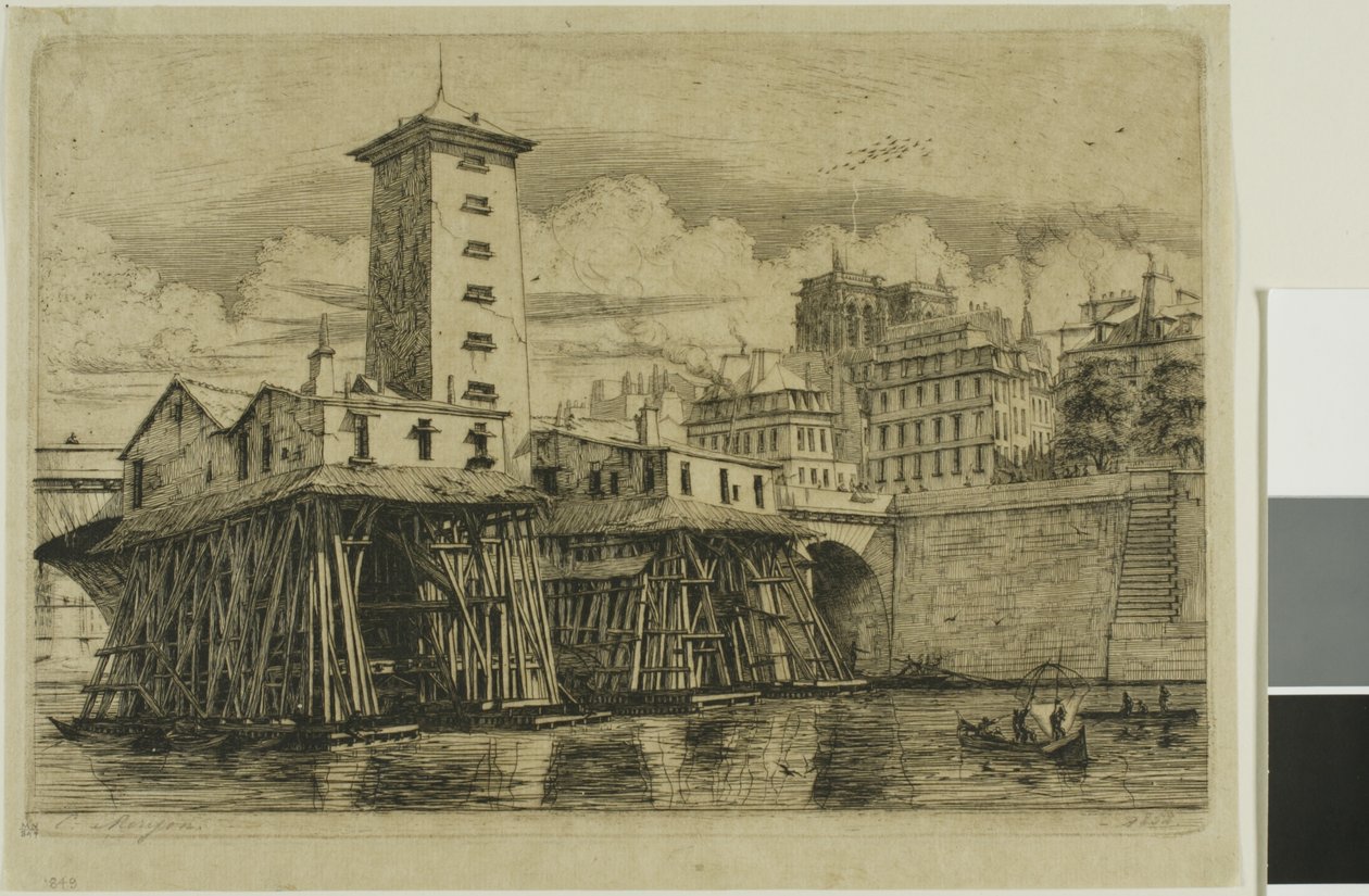 Notre-Dame Pumppu, Pariisi tekijältä Charles Meryon