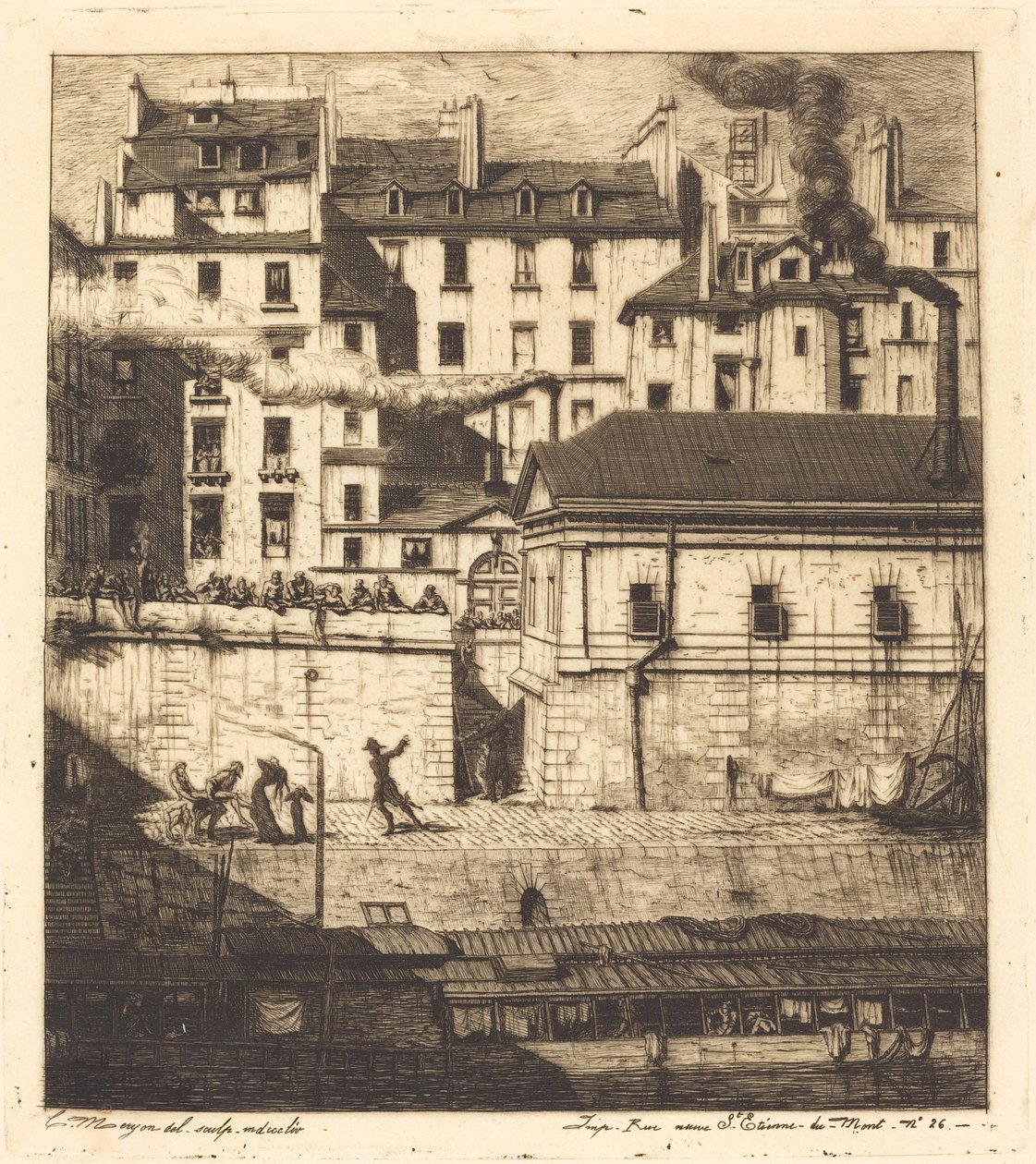 La morgue, Pariisi (The Mortuary) tekijältä Charles Meryon