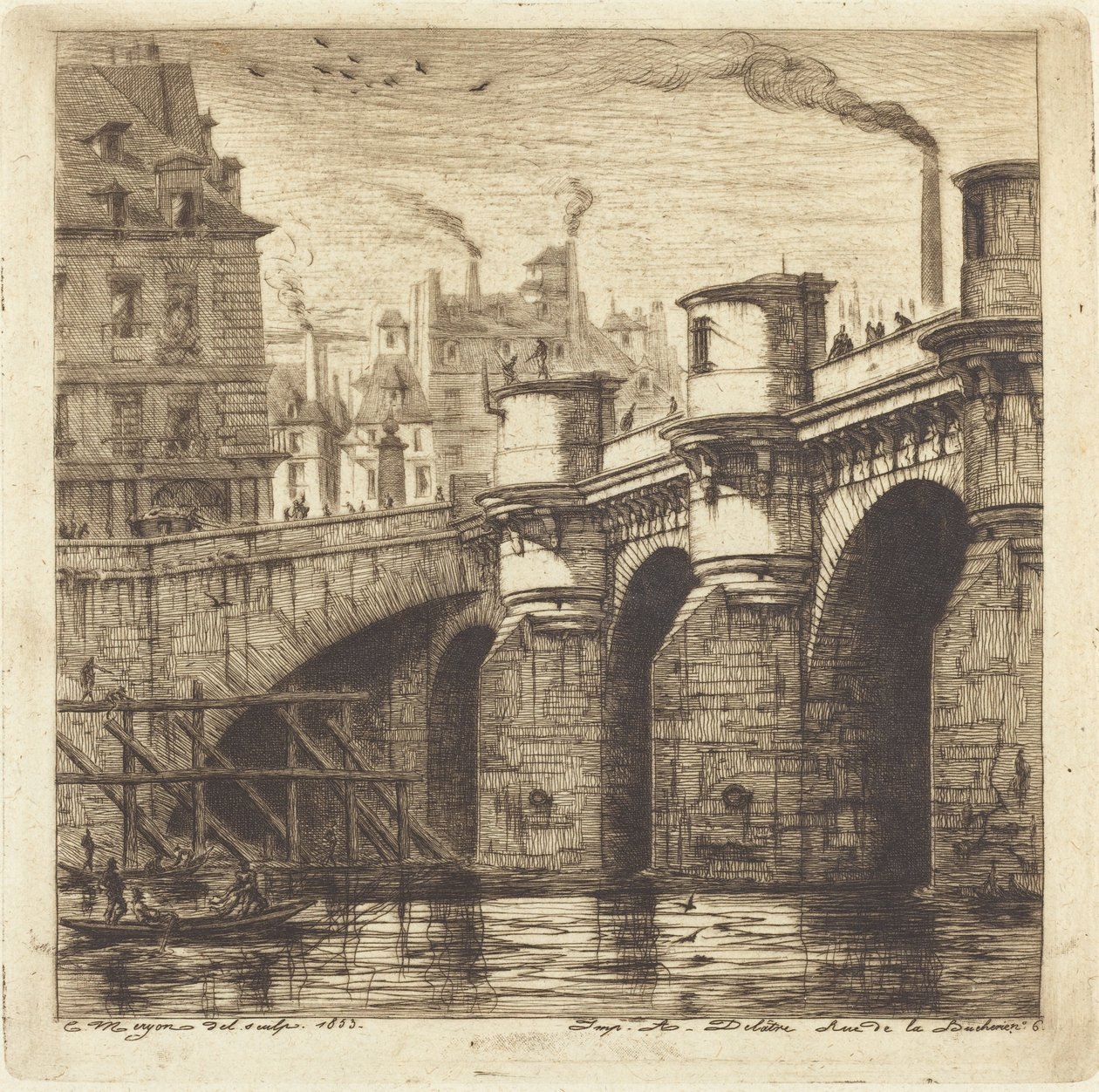 Pont Neuf, Pariisi tekijältä Charles Meryon