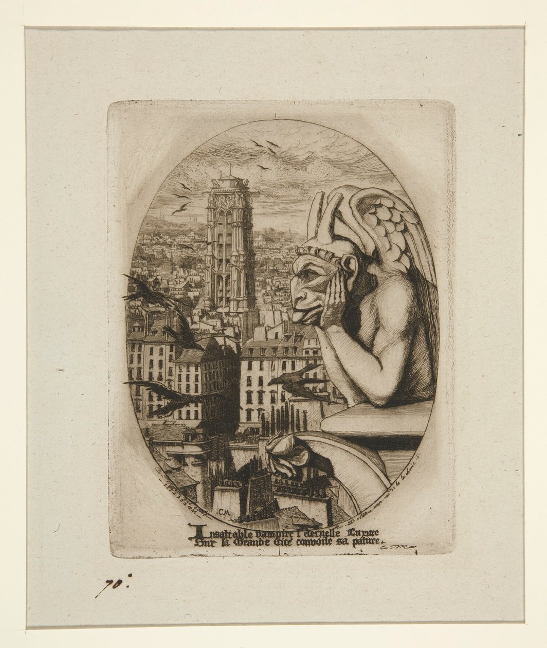 Le Stryge (vampyyri) tekijältä Charles Meryon