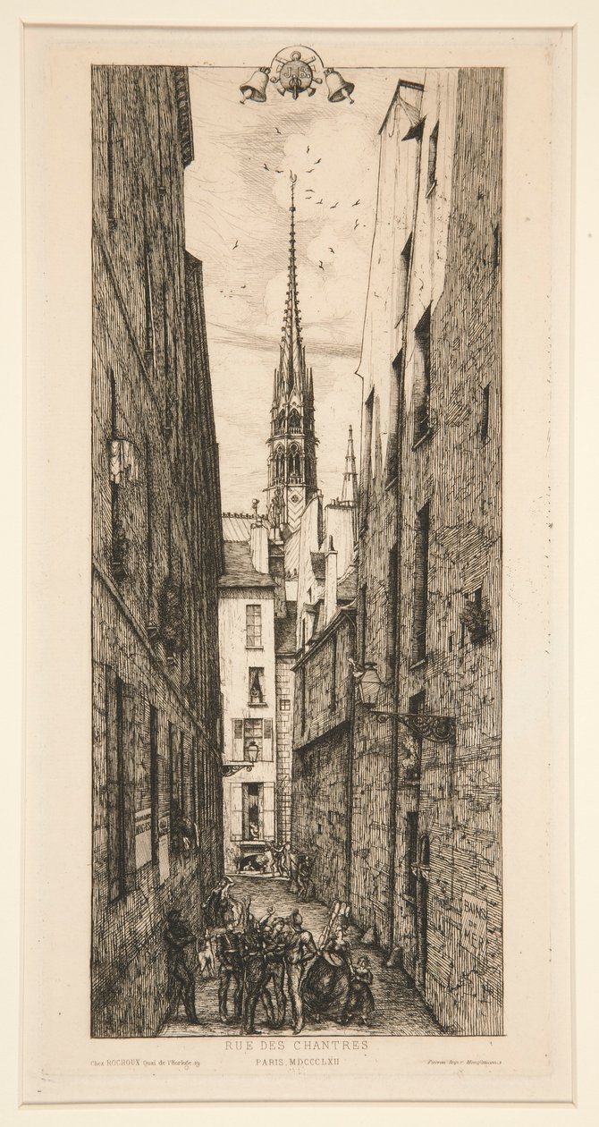 Rue des Chanters tekijältä Charles Meryon