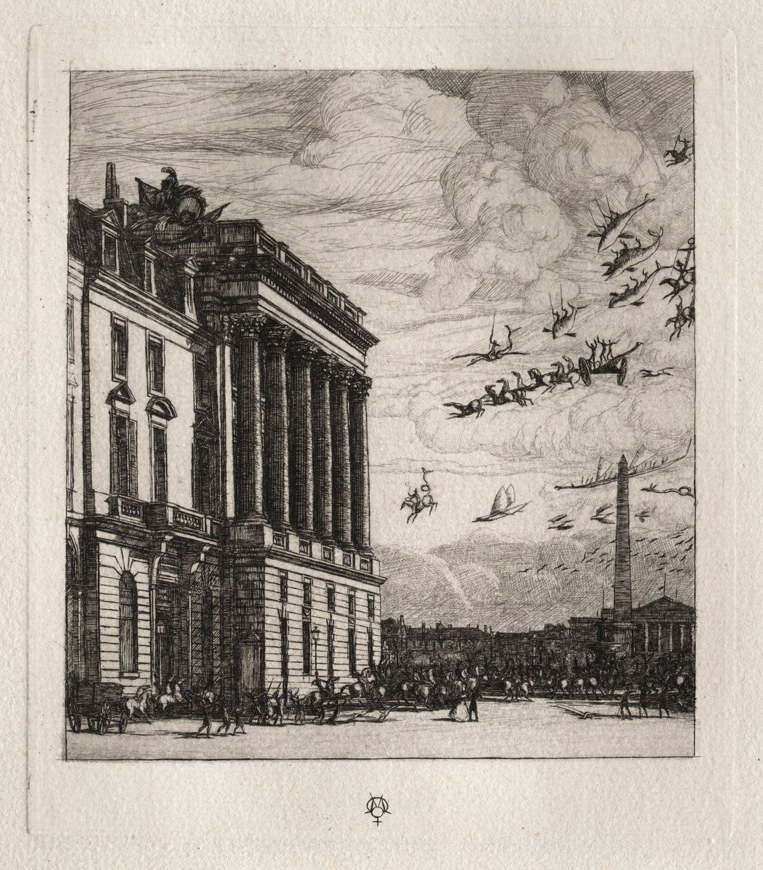 Admiraliteetti, Pariisi, 1865. tekijältä Charles Meryon