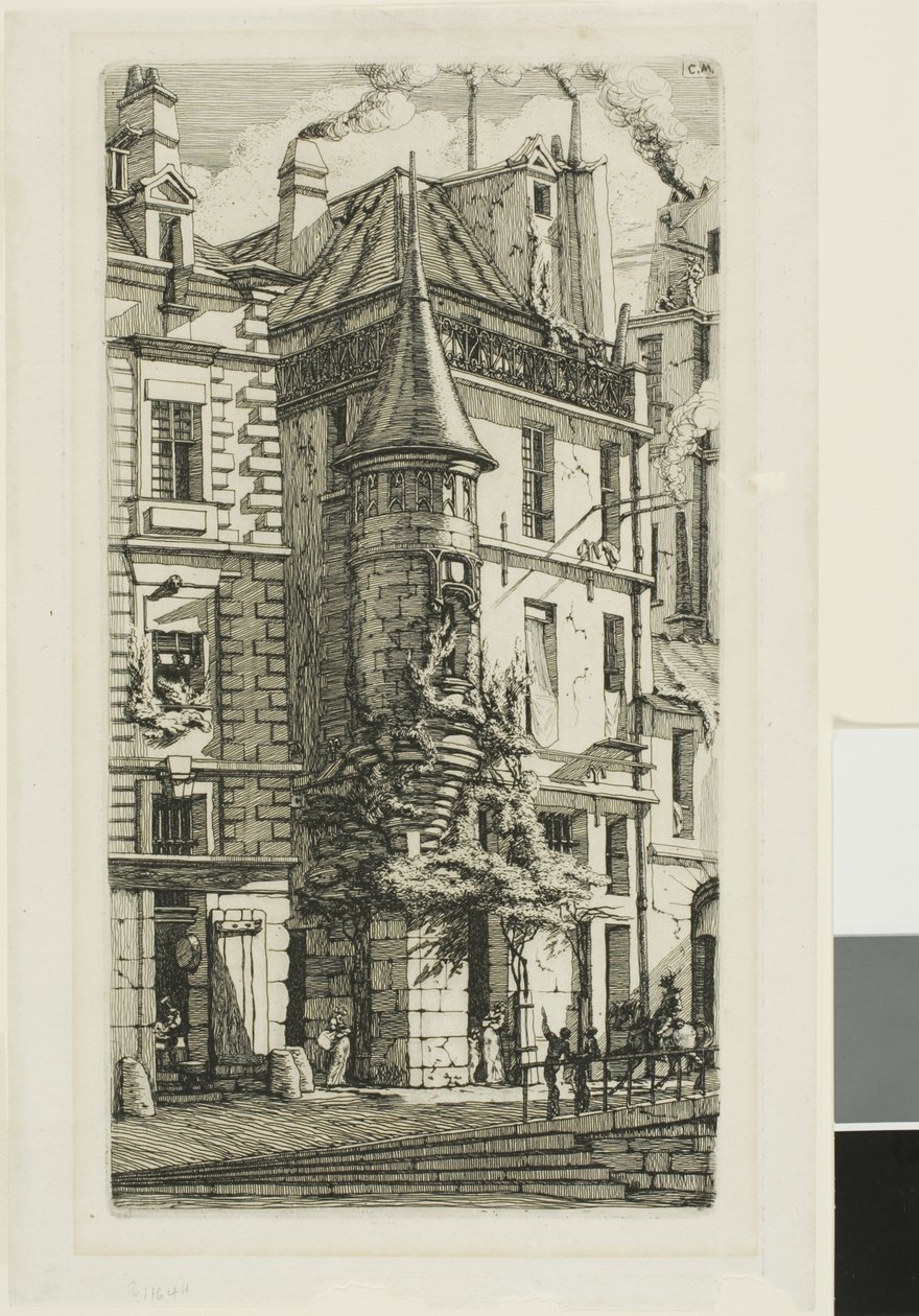Rue de la Tixeranderien torni. tekijältä Charles Meryon