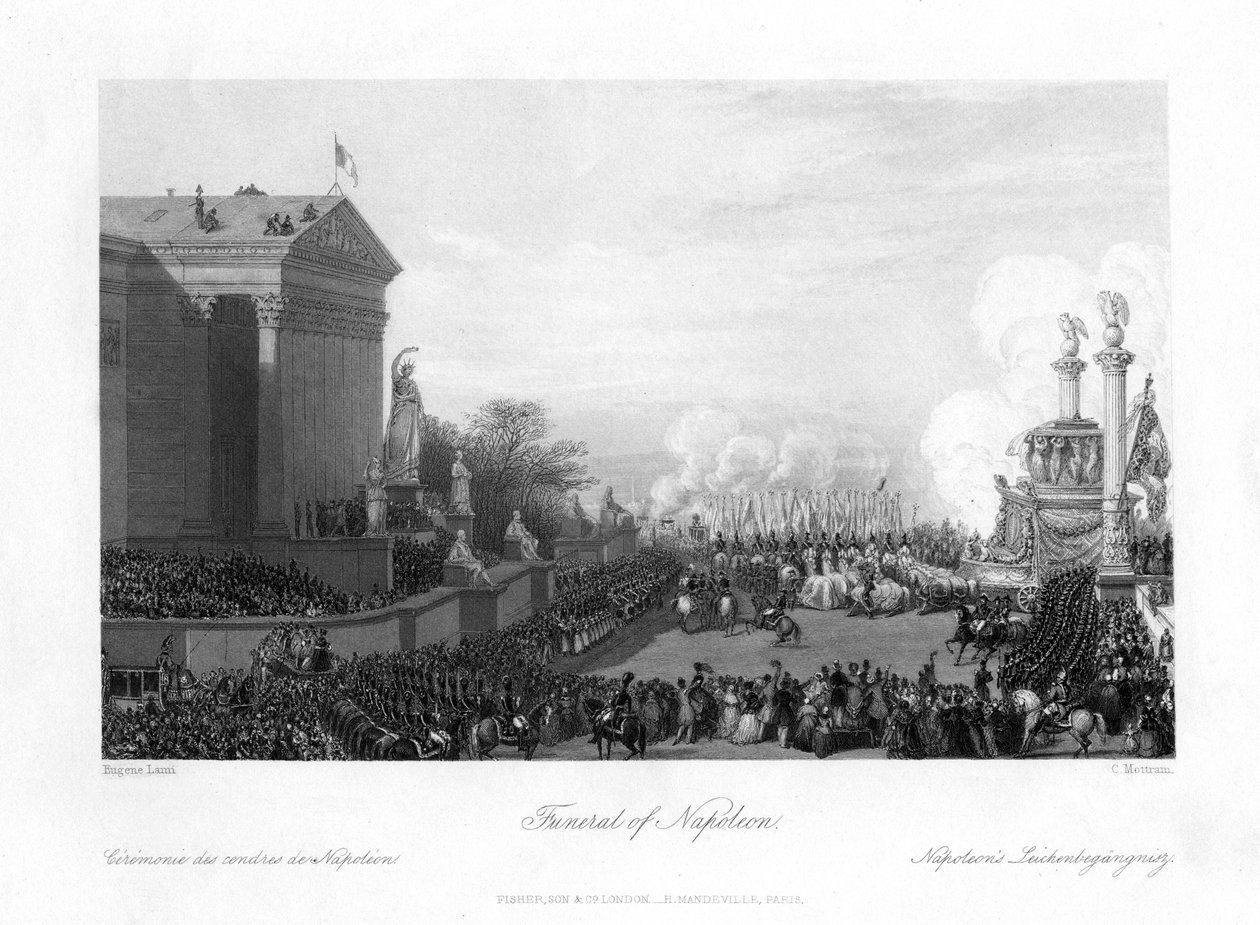 Napoleon Bonaparten hautajaiset 1818. tekijältä Charles Mottram