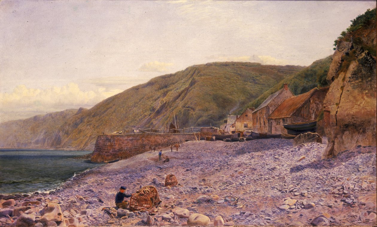 Paanujen joukossa Clovellyssa, 1864 tekijältä Charles Napier Hemy