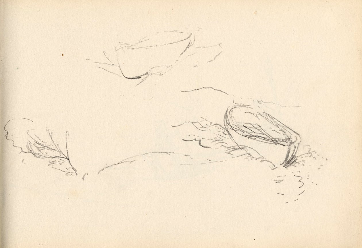 Luonnoskirja (öljy ja kynä paperille) tekijältä Charles Napier Hemy