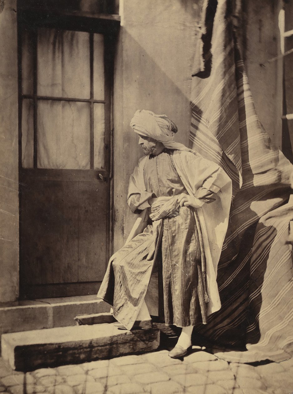 [Omakuva itäisessä asussa], 1855-60. tekijältä Charles Nègre
