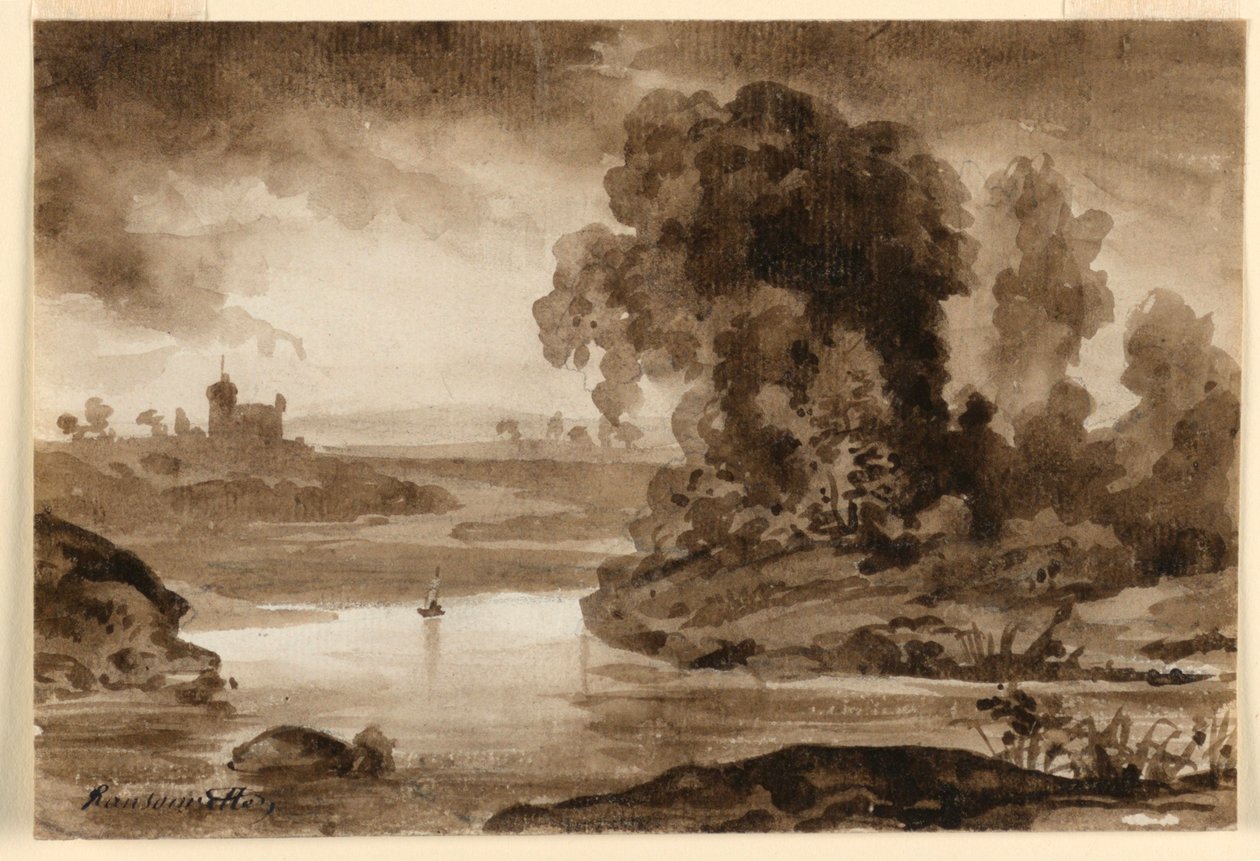 Maisema tekijältä Charles Nicolas Ransonnette