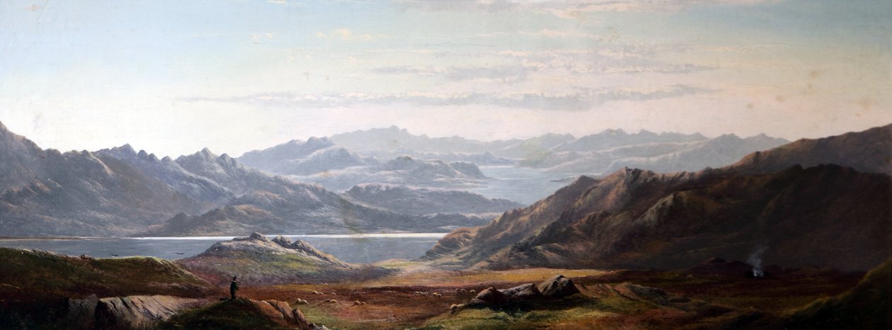 Mountain Scene, Wales (?) tekijältä Charles Robert Leslie