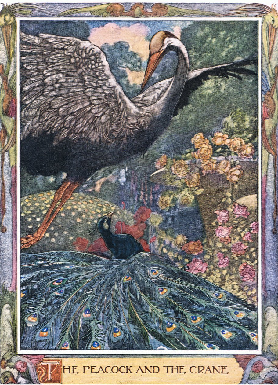 Peacock and the Crane, 1930-luku tekijältä Charles Robinson