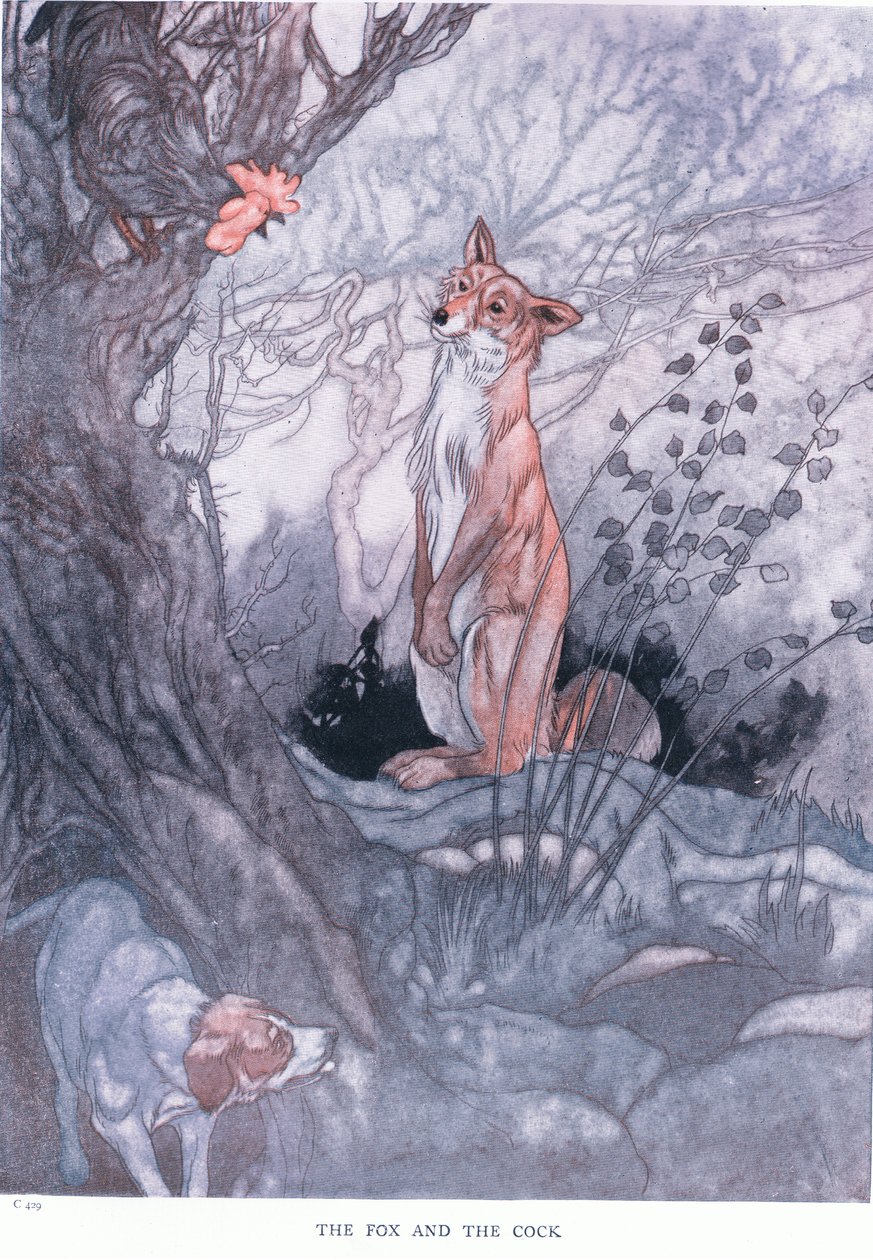 Kettu ja kukko, 1930-luku tekijältä Charles Robinson