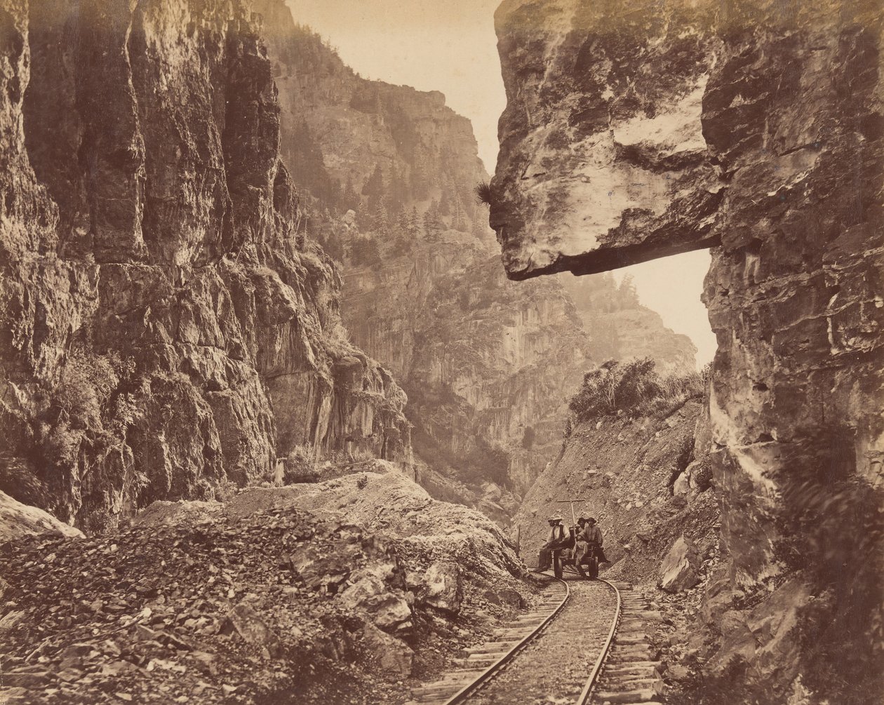 American Fork Canyon, ca. 1875. finlandès tekijältä Charles Roscoe Savage