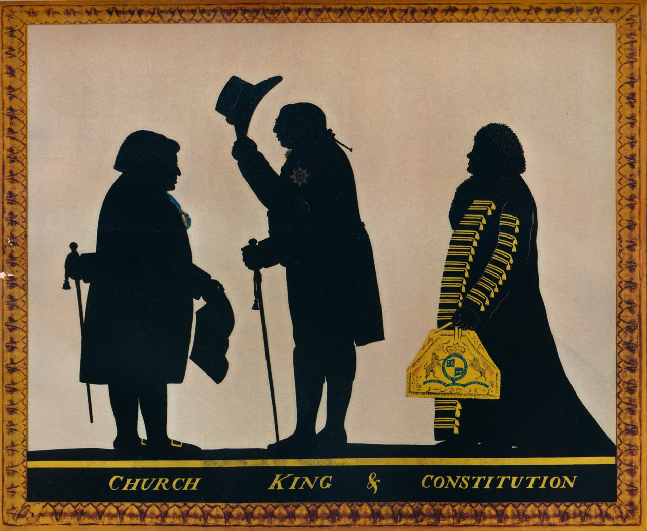 "Kirkko, kuningas ja perustuslaki", c1800 tekijältä Charles Rosenberg