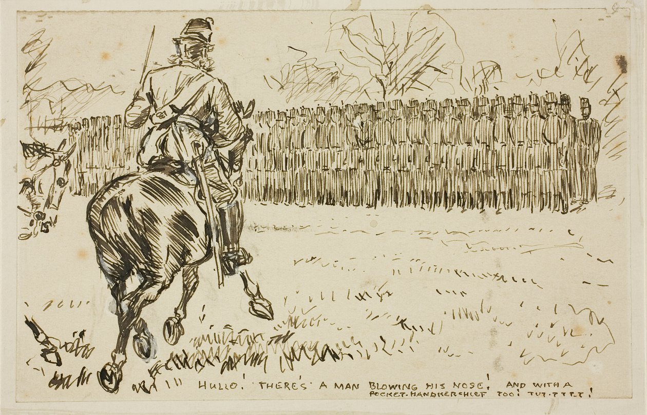 Sotilaallinen tarkastus tekijältä Charles Samuel Keene